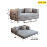 Foldable 55D Sponge Sofa Bed – Pet-Friendly Fabric, Compression Design