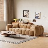 Pumpkin Compression Sofa | Frameless Boucle Sofa, High-Density Foam