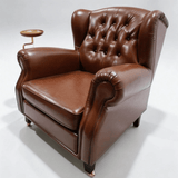 1919 Vintage Leather Cigar Chair - StoolTopia