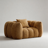 Pumpkin Compression Sofa | Frameless Boucle Sofa, High-Density Foam