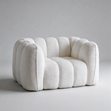 Pumpkin Compression Sofa | Frameless Boucle Sofa, High-Density Foam