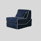 3 - in - 1 Foldable Sofa Bed – Modern Nordic Fabric Recliner for Compact Living Spaces - StoolTopia