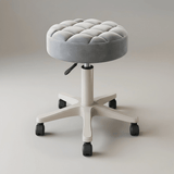 360° Swivel PU Leather Rolling Stool Adjustable Height Beauty Salon Office Chair - StoolTopia
