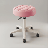 360° Swivel PU Leather Rolling Stool Adjustable Height Beauty Salon Office Chair - StoolTopia