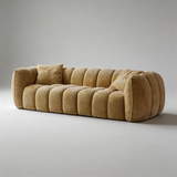 Pumpkin Compression Sofa | Frameless Boucle Sofa, High-Density Foam