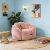 Oversized Bean Bag Reading Chair | Frameless, High-Density Shredded Foam, Loop Velvet