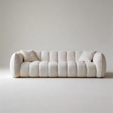 Pumpkin Compression Sofa | Frameless Boucle Sofa, High-Density Foam