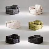 2-in-1 Compression Sofa Bed – Foldable, High-Density Foam, Soft Corduroy