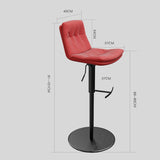 Adjustable Swivel Bar Stool - Velvet Counter Height Chair with Backrest - StoolTopia