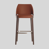 American Solid Wood Bar Chairs for Bar Furniture Modern Minimalist Front Desk Chair Nordic Designer Light Luxury High Bar Chair - StoolTopia