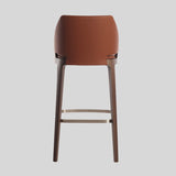 American Solid Wood Bar Chairs for Bar Furniture Modern Minimalist Front Desk Chair Nordic Designer Light Luxury High Bar Chair - StoolTopia