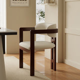 Black Frame Dining Chair with Plush Beige Upholstery and Contemporary Design - StoolTopia