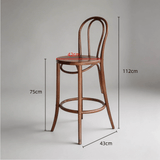 Classic Bentwood Bistro Chair - Timeless Design with Natural Wood Finish - StoolTopia