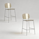 Clear Acrylic Bar Stool with Chrome Frame | Modern Transparent High Stool | Y2K Style - StoolTopia