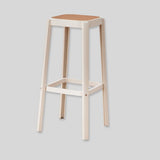 Contemporary PP Bar Stool with Textured Seat – Modern Minimalist Design - StoolTopia