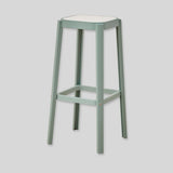 Contemporary PP Bar Stool with Textured Seat – Modern Minimalist Design - StoolTopia