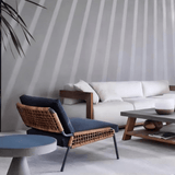 Contemporary Woven Accent Lounge Chair – Outdoor & Indoor Leisure Chair - StoolTopia