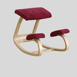 Ergonomic Kneeling Chair – Fixed Design, Full Birch Wood, Multiple Fabrics - StoolTopia