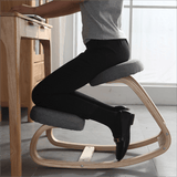 Ergonomic Kneeling Chair – Fixed Design, Full Birch Wood, Multiple Fabrics - StoolTopia