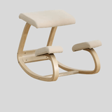 Ergonomic Kneeling Chair – Fixed Design, Full Birch Wood, Multiple Fabrics - StoolTopia