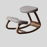 Ergonomic Kneeling Chair – Fixed Design, Full Birch Wood, Multiple Fabrics - StoolTopia