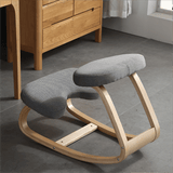 Ergonomic Kneeling Chair – Fixed Design, Full Birch Wood, Multiple Fabrics - StoolTopia