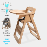 Foldable Solid Wood Baby High Chair | Convertible Toddler Dining Chair & Step Stool - StoolTopia