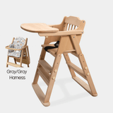 Foldable Solid Wood Baby High Chair | Convertible Toddler Dining Chair & Step Stool - StoolTopia