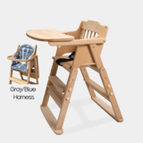 Foldable Solid Wood Baby High Chair | Convertible Toddler Dining Chair & Step Stool - StoolTopia
