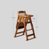 Foldable Solid Wood Baby High Chair for Toddlers | STOOLTOPIA - StoolTopia