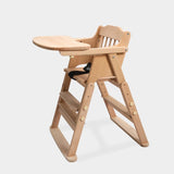 Foldable Solid Wood Baby High Chair for Toddlers | STOOLTOPIA - StoolTopia