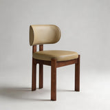French Cream Dining Chair | Solid Ash Wood | Linen, Leather & Teddy Fleece - StoolTopia
