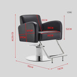 Heavy - Duty Salon Chair - Hydraulic Height Adjustment | Armrest Support & Premium Leather - StoolTopia