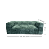 Italian Minimalist Straight Row Pure Sponge Living Room Sofa - StoolTopia