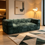 Italian Minimalist Straight Row Pure Sponge Living Room Sofa - StoolTopia