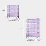 Kids Display Storage Cabinet - Steel Frame with Tempered Glass Doors & Customizable Knobs - StoolTopia