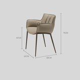 Luxurious Leather Armchair with Sleek Metal Legs - Perfect for Modern Living Spaces - StoolTopia