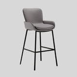 Luxury Leather Bar Stool - Modern High Chair for Kitchen Island - StoolTopia