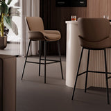 Luxury Leather Bar Stool - Modern High Chair for Kitchen Island - StoolTopia