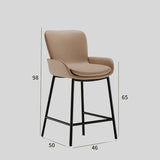 Luxury Leather Bar Stool - Modern High Chair for Kitchen Island - StoolTopia