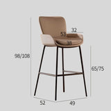 Luxury Leather Bar Stool - Modern High Chair for Kitchen Island - StoolTopia