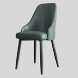 Luxury Leather Dining Chair - Woven Back - StoolTopia