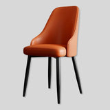 Luxury Leather Dining Chair - Woven Back - StoolTopia