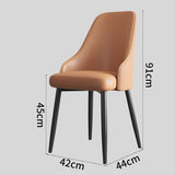 Luxury Leather Dining Chair - Woven Back - StoolTopia
