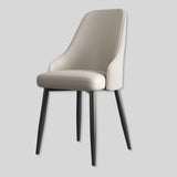 Luxury Leather Dining Chair - Woven Back - StoolTopia