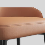 Luxury Leather Dining Chair - Woven Back - StoolTopia