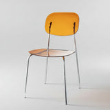 Modern Acrylic Dining Chair with Chrome Legs – Transparent Minimalist Dining or Café Chair - StoolTopia