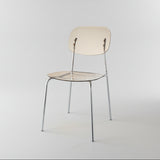 Modern Acrylic Dining Chair with Chrome Legs – Transparent Minimalist Dining or Café Chair - StoolTopia