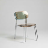 Modern Acrylic Dining Chair with Chrome Legs – Transparent Minimalist Dining or Café Chair - StoolTopia