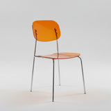Modern Acrylic Dining Chair with Chrome Legs – Transparent Minimalist Dining or Café Chair - StoolTopia